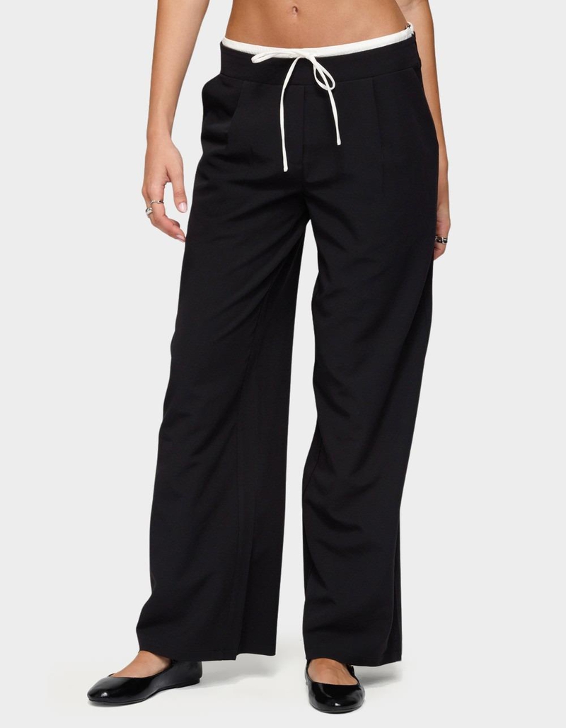 EDIKTED Peekaboo Drawstring Pants image number 0