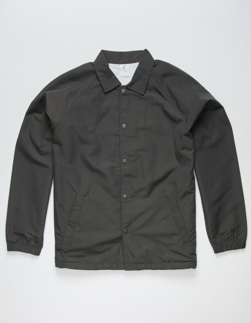 SEPTEMBER Mens Charcoal Coaches Jacket image number 0