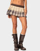 EDIKTED Mylie Mixed Plaid Mini Skort image number 1