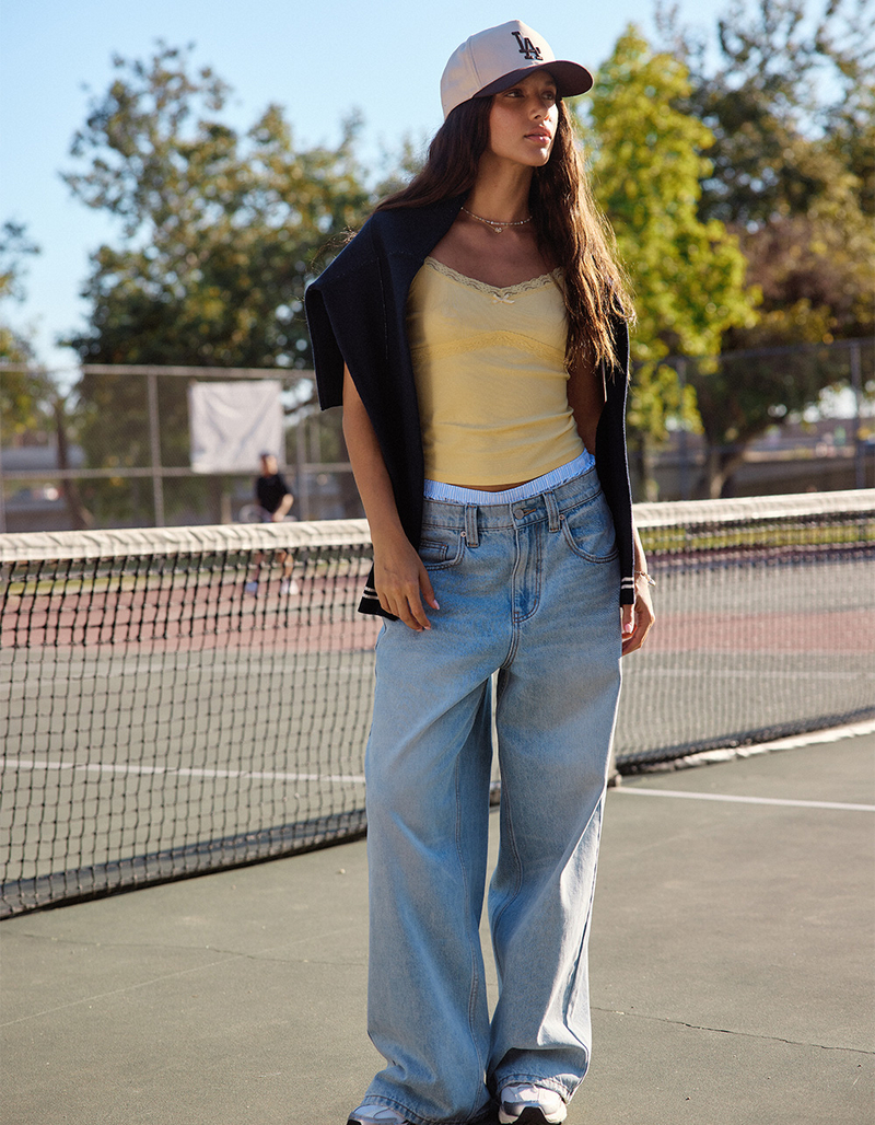 RSQ Womens Low Rise Ultra Baggy Jeans image number 5