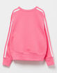 ADIDAS Essential 3-Stripe Girls Crewneck Sweatshirt image number 2