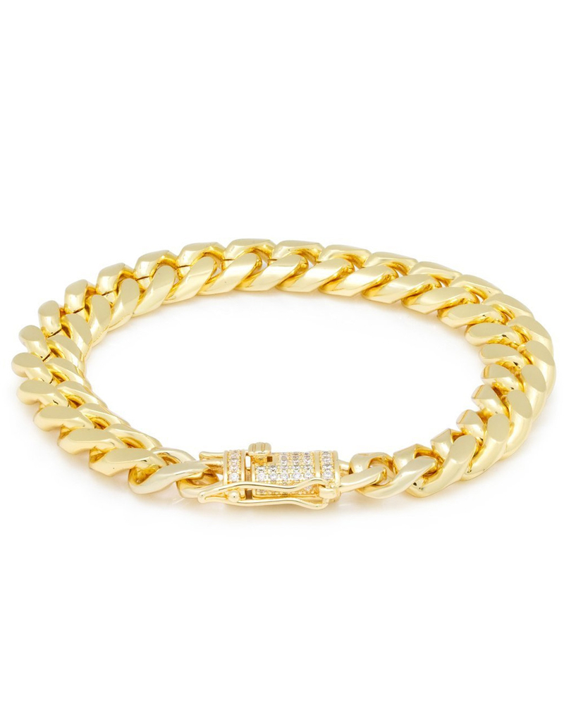 KING ICE 10mm Miami Cuban Link Bracelet image number 1