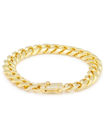KING ICE 10mm Miami Cuban Link Bracelet Alternative Image