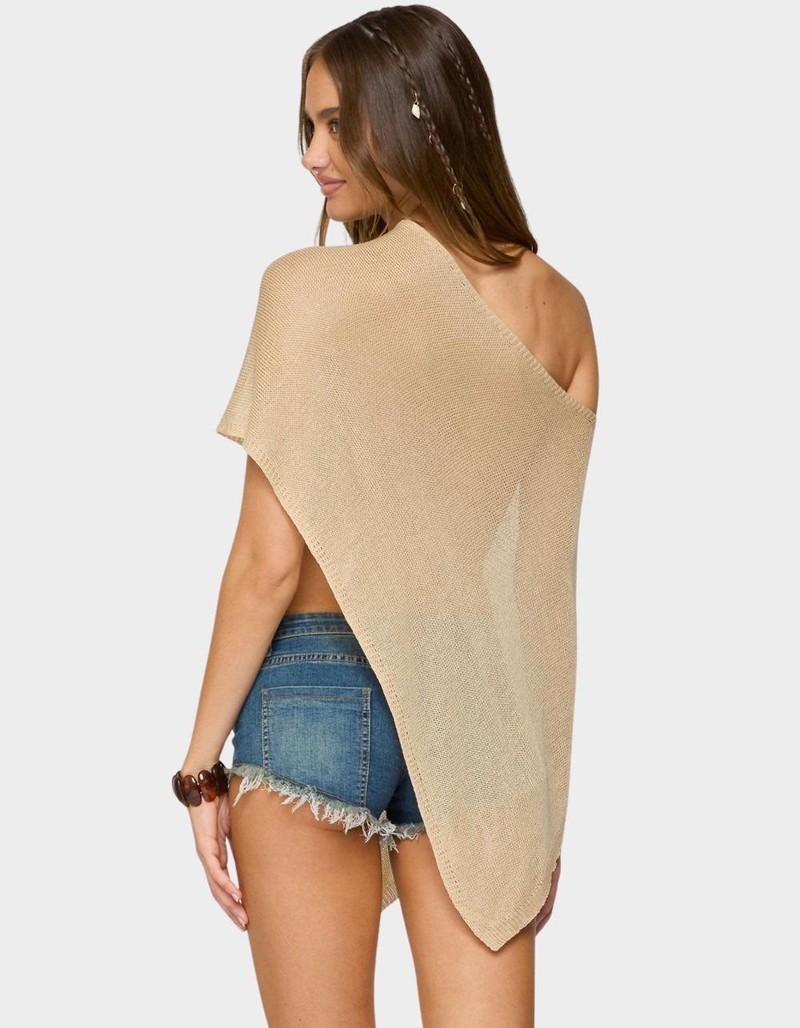 EDIKTED Azalia Asymmetric Knit Top image number 1