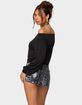 EDIKTED Nannie Off Shoulder Oversized Top image number 3