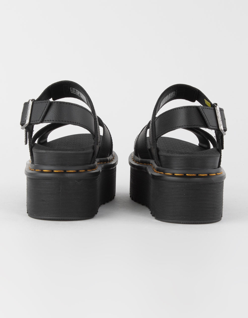 DR. MARTENS Voss II Quad Athena Womens Leather Strap Platform Sandals ...