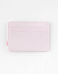 HERSCHEL SUPPLY CO. Charlie Pink Lady Crosshatch Card Holder Wallet image number 2