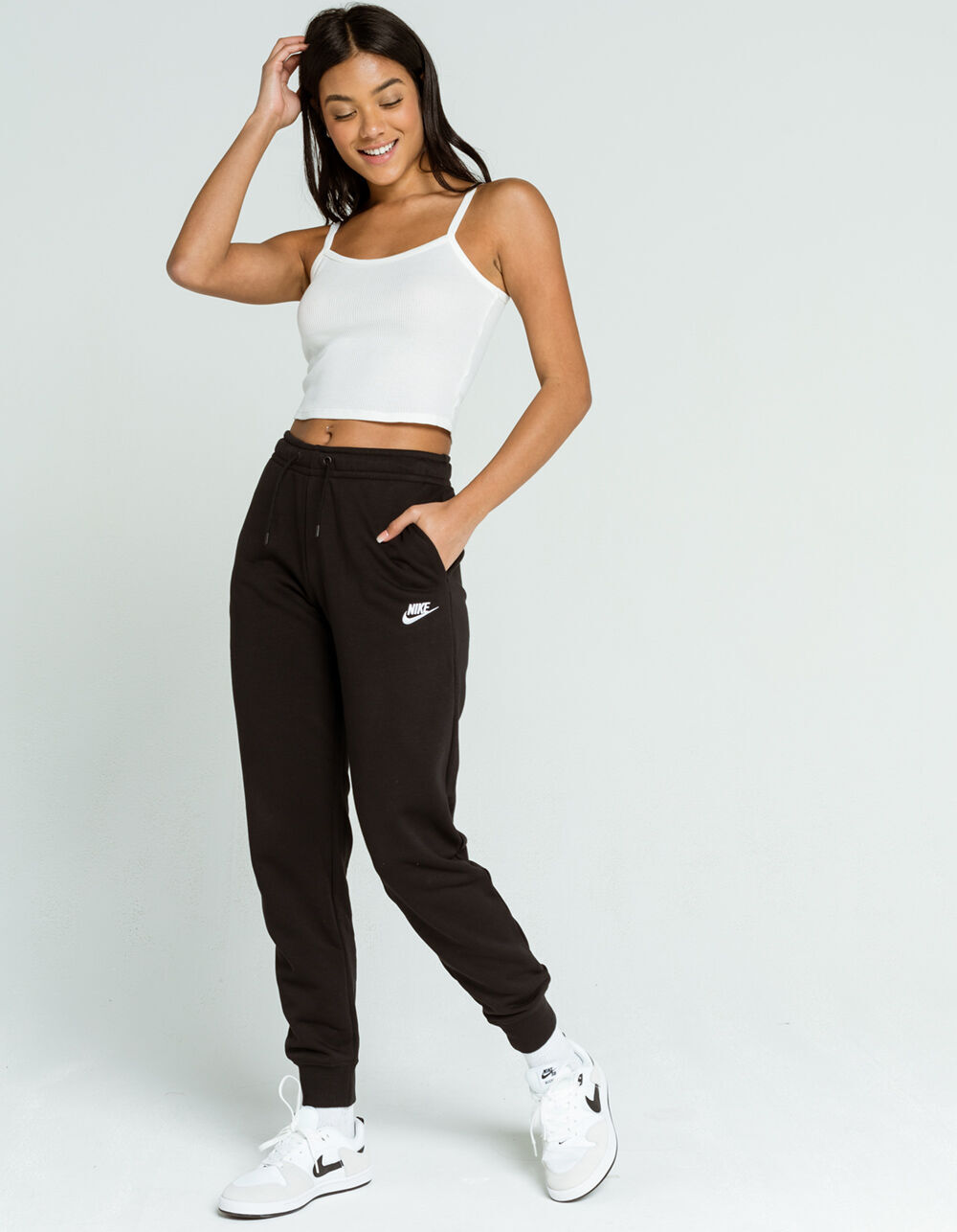nike black joggers women's