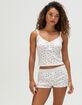 FULL TILT Print Button Womens Shorts image number 1