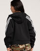 ADIDAS 3-Stripes Full Zip-Up Womens Fleece Hoodie image number 3