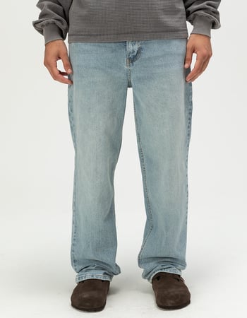 RSQ Mens Loose Light Wash Jeans Alternative Image