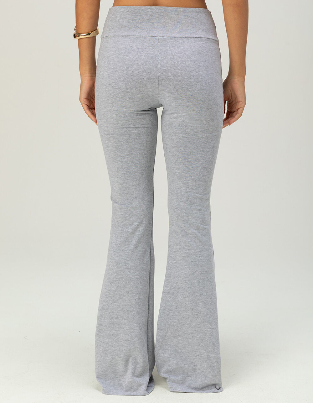 TILLYS Womens Crossover Flare Pants - HEATHER GRAY | Tillys