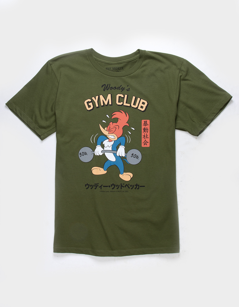 RIOT SOCIETY Woody's Gym Club Boys Tee image number 0