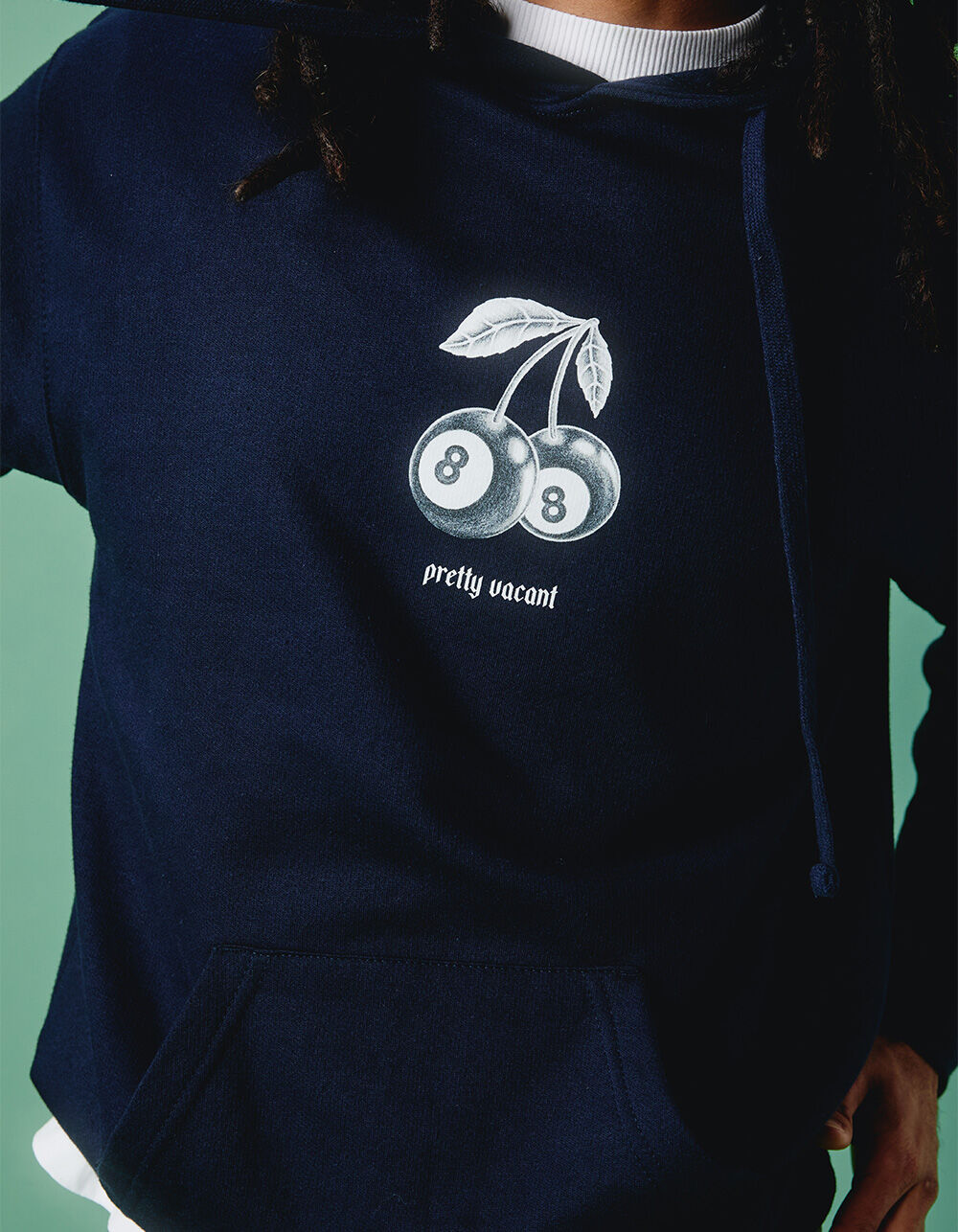 PRETTY VACANT 8-Ball Cherries Mens Hoodie - NAVY | Tillys