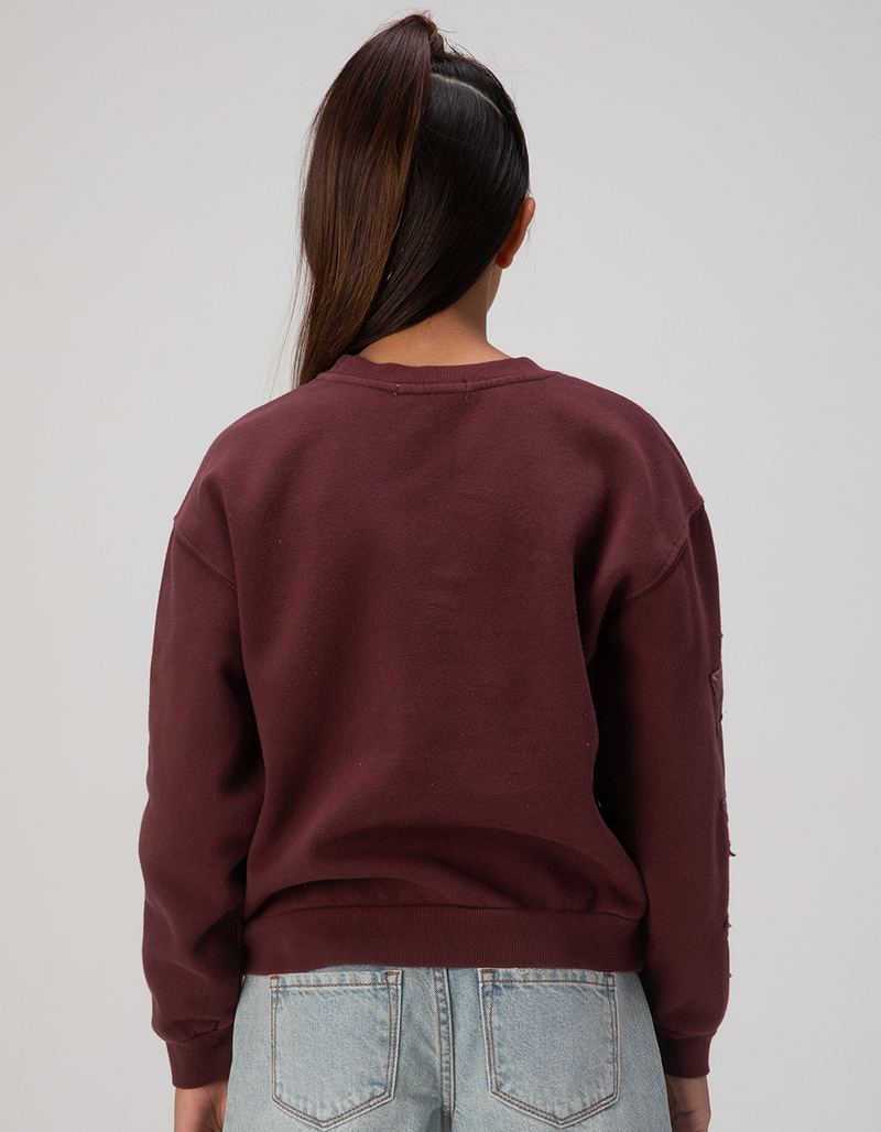 FULL TILT Star Patch Girls Crewneck Sweatshirt image number 4