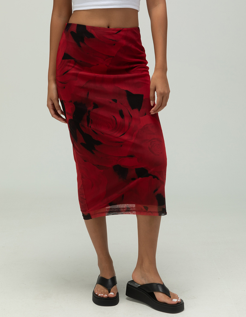 NOSIY MAY Rosa Womens Mesh Ankle Skirt image number 1