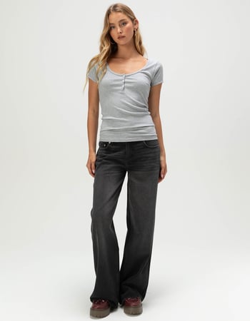 RSQ Womens Henley Top Alternative Image