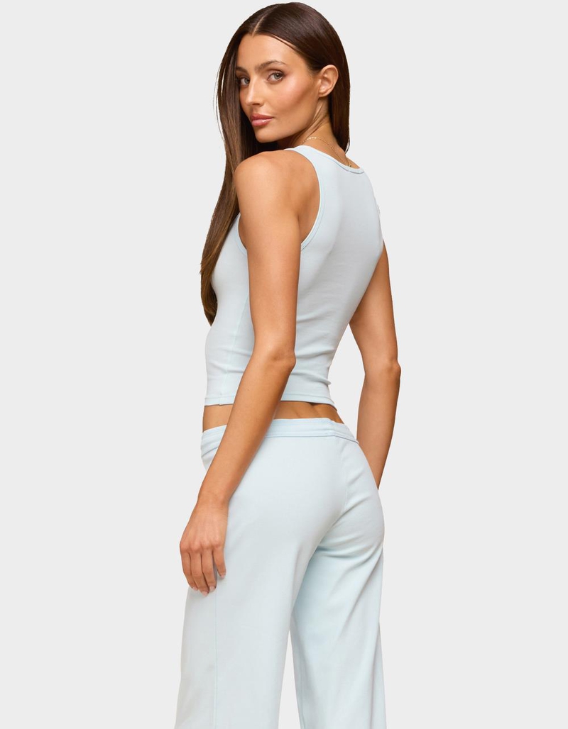EDIKTED Linda Ribbed Scoop Neck Tank Top image number 2