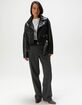 JJXX Jose Womens Faux Leather Biker Jacket image number 2