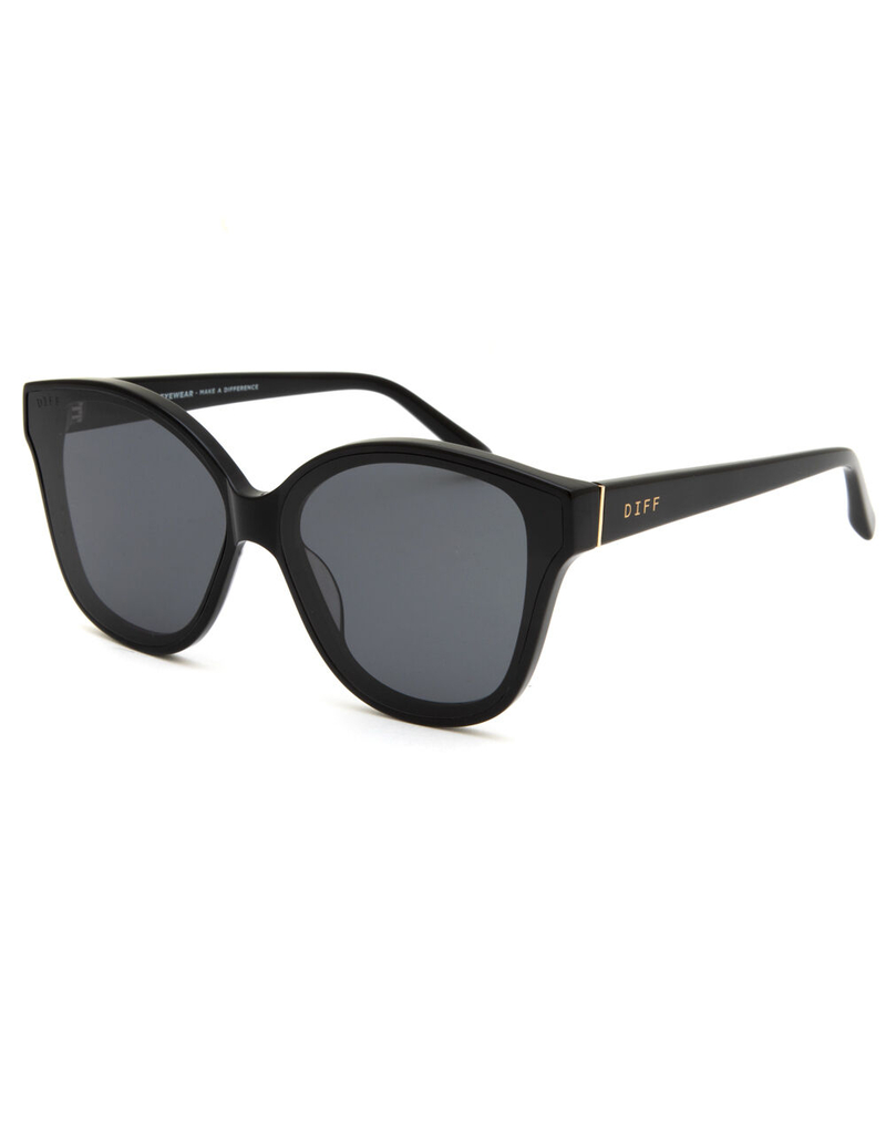DIFF EYEWEAR Piper Black & Dark Smoke Polarized Sunglasses image number 0