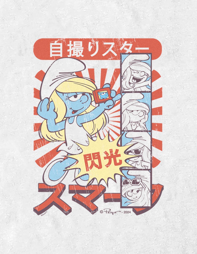 THE SMURFS Smurfette Manga Selfie Unisex Tee image number 1