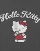 HELLO KITTY Smile Girls Crop Tee image number 2