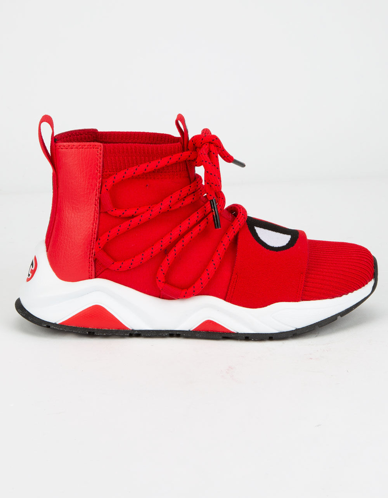 CHAMPION Rally Hype Mid Red Boys Shoes image number 0