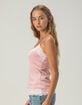 RSQ Womens Long Lace Trim Cami image number 3