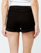 RSQ Sunset High Rise Black Womens Denim Shorts image number 3