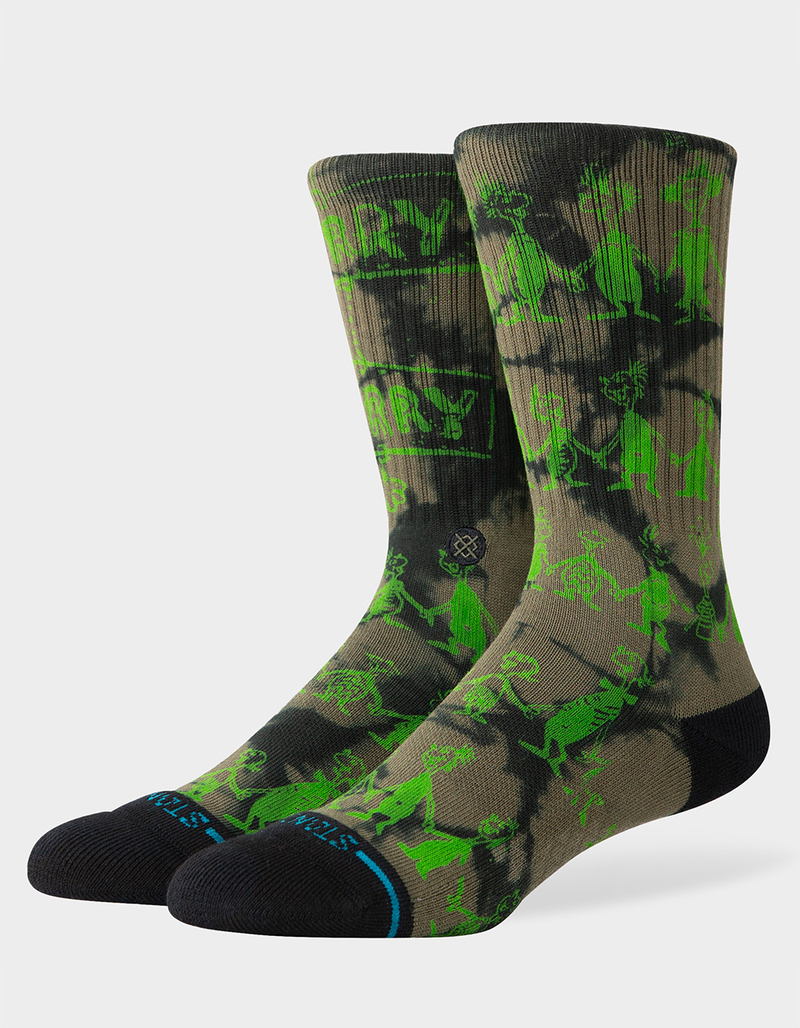 STANCE x The Grinch Down In Whoville Mens Crew Socks image number 0