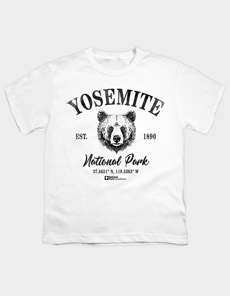 YOSEMITE National Park Bear Icon Girls Tee image number 0