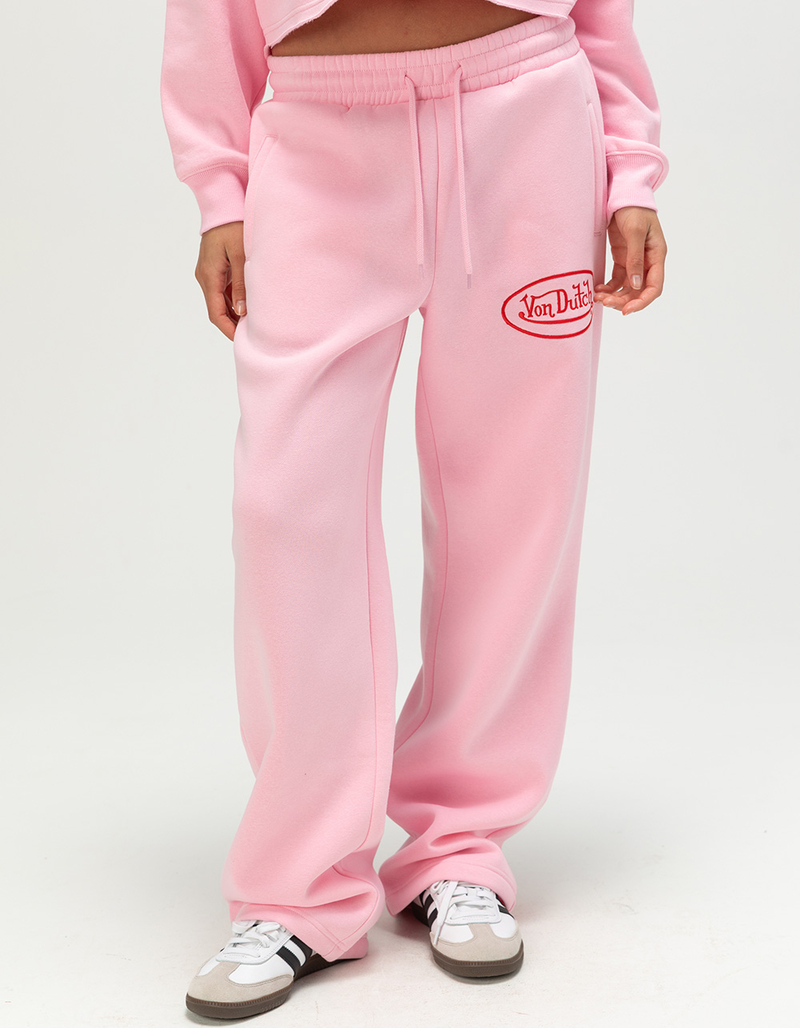 VON DUTCH Womens Wide Leg Sweatpants image number 2