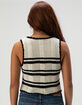 FULL TILT Tie Front Knit Womens Vest image number 4