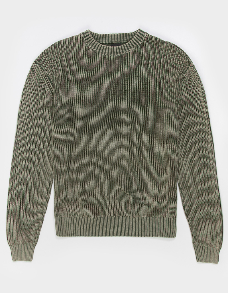 RSQ Mens Washed Crewneck Sweater image number 1