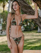 DAMSEL Camo Texture High Leg Bikini Bottoms image number 1