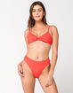 RHYTHM Islander Xanadu High Waist Red Bikini Bottoms image number 1