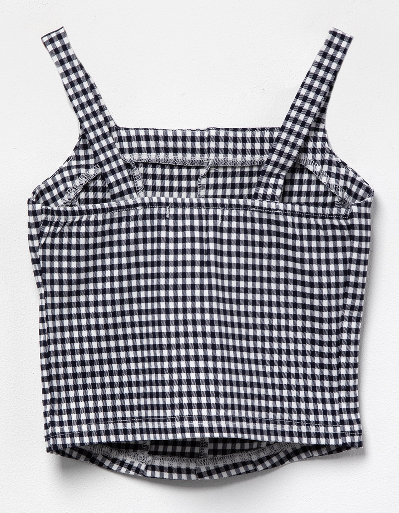 FULL TILT Girls Gingham Tank Top image number 2