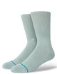 STANCE Icon Mens Green Crew Socks image number 1
