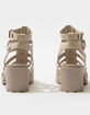 SODA Caged Ankle Womens Heels image number 4