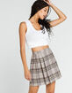 RSQ Pleated Plaid Mini Skirt image number 5