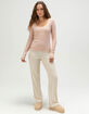 NECTAR CLOTHING Womens Long Sleeve Top image number 2