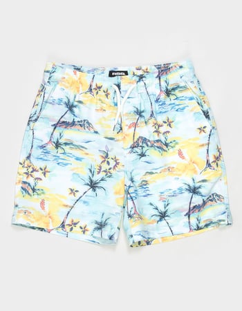 RSQ Boys Water Color Scenic Swim Trunks Alternative Image