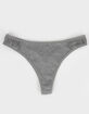 SKY & SPARROW Rib Laceside Thong image number 1