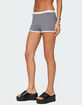EDIKTED Saylor Striped Knit Shorts image number 3