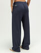 THE MAYFAIR GROUP World Needs More Empathy Womens Wide Leg Waffle Knit Sweatpants image number 3