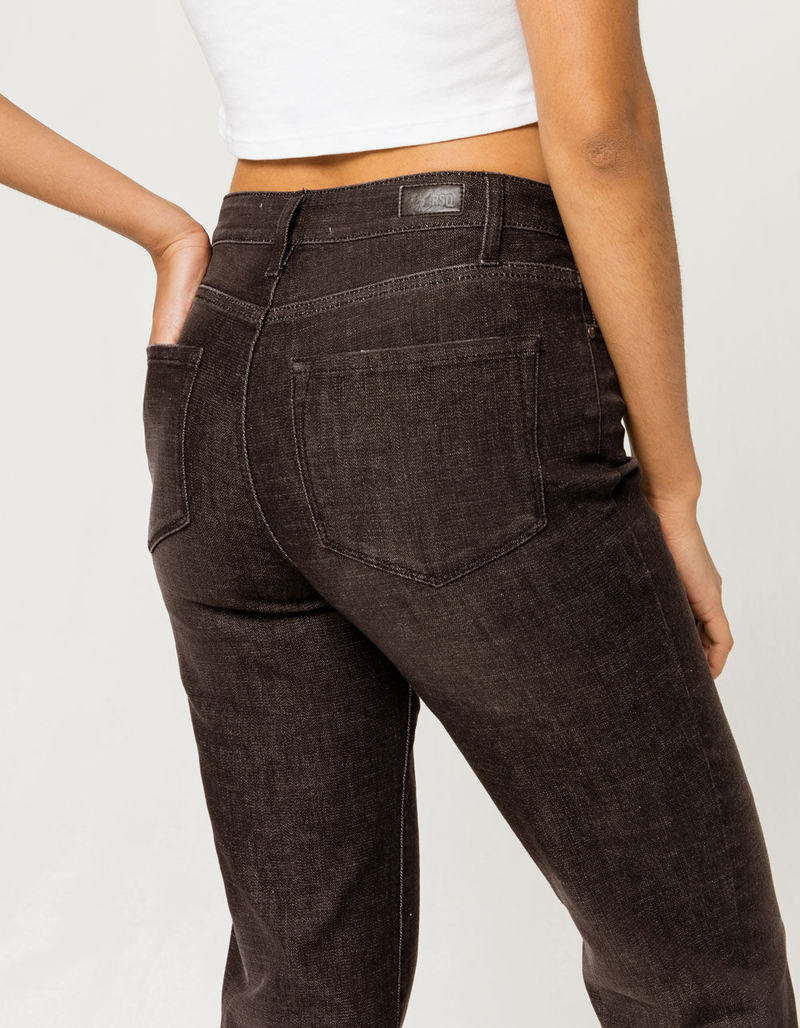 RSQ High Rise Straight Leg Black Womens Jeans image number 1