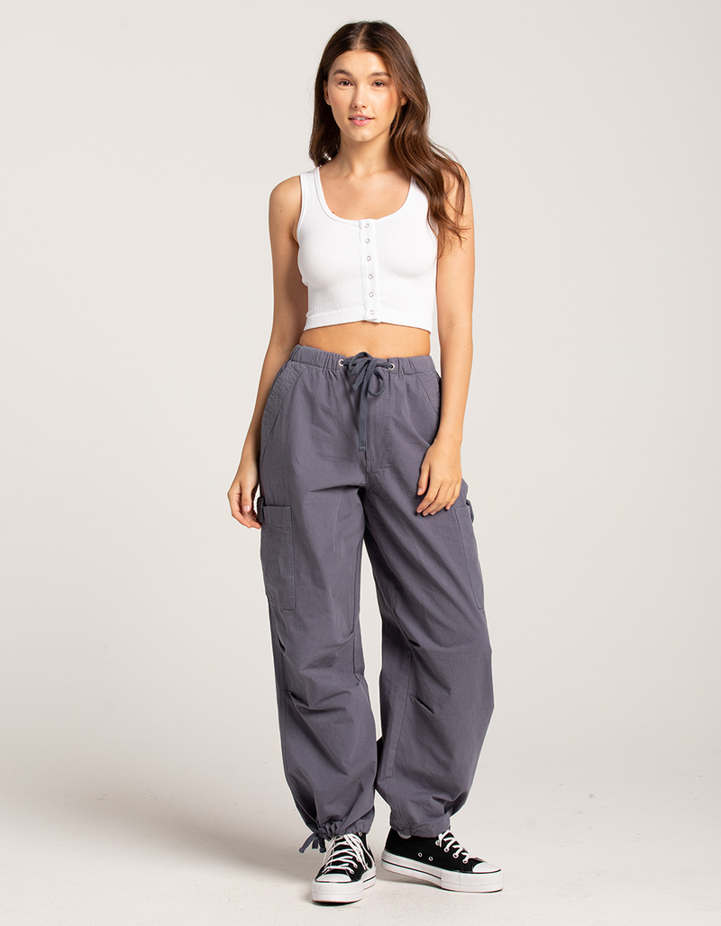 FULL TILT Seamless Snap Front Womens Tank Top image number 3