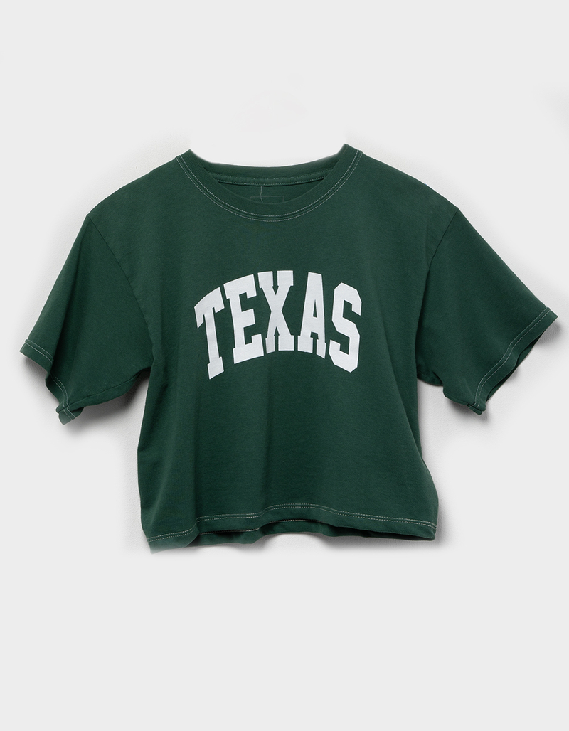 FULL TILT Texas Girls Crop Boyfriend Tee image number 1