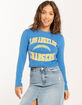 NFL Los Angeles Chargers Womens Long Sleeve Baby Tee image number 1
