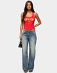 EDIKTED Spain Ribbed Tank Top image number 5